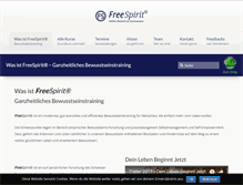 Tablet Screenshot of freespiritinfo.com
